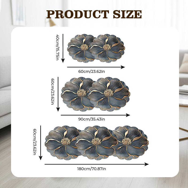 🔥40 % popusta, dokler so zaloge na voljo!🎉Hitrosušeča kopalniška preproga s cvetličnim vzorcem