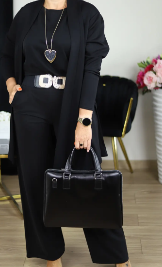 💝Elegantni tridelni komplet z dolgim kardiganom (vključuje bluzo in hlače)