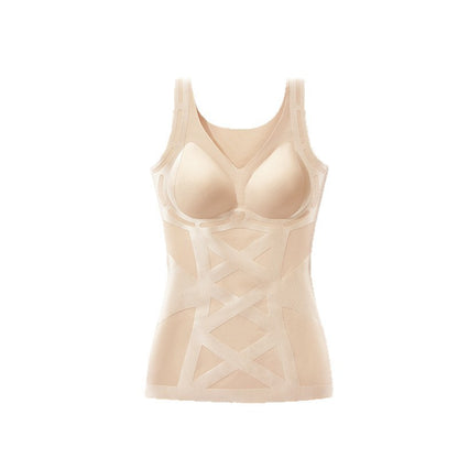 Brezšivna oblikovalna majica brez rokavov z vgrajenim modrčkom