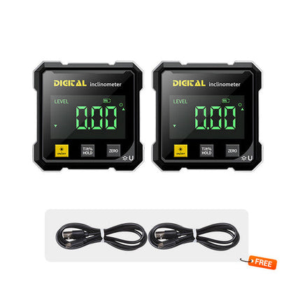 📐4-stranski magnetni digitalni kotomer z laserjem