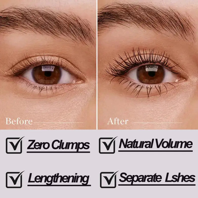 【🎁Več ko kupite, več popustov dobite】Vodoodporna in na znoj odporna maskara za podaljševanje in privijanje las