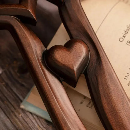 Leseni križ Prepletena srca♥ - Družinski blagoslov