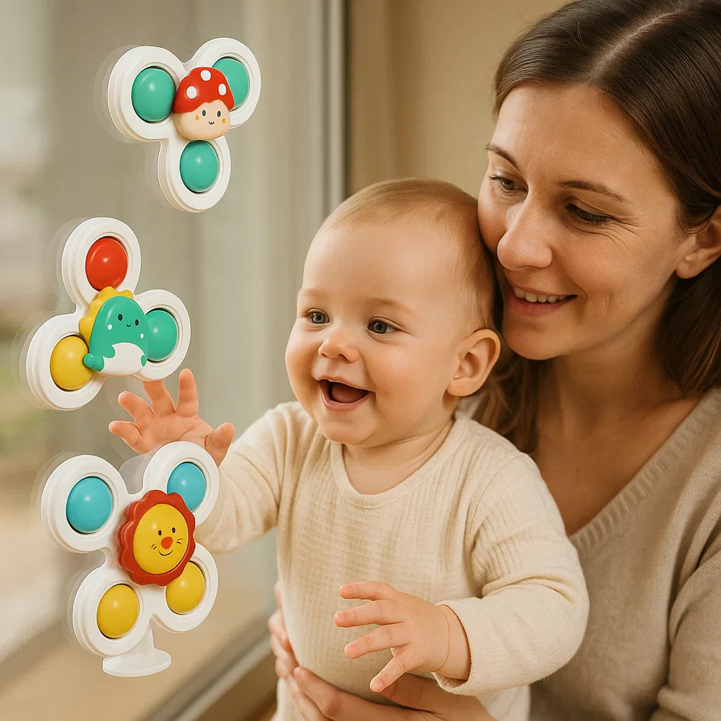 Čudovit komplet treh vrtljivih igrač