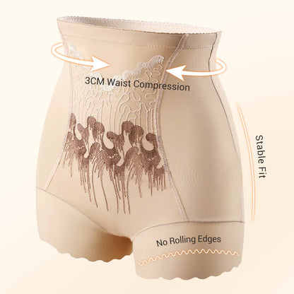 Ženske kratke hlače za oblikovanje trebuha z visokim pasom