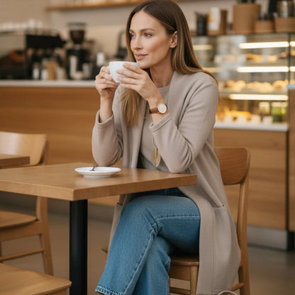 💝Long cardigan set, three-piece