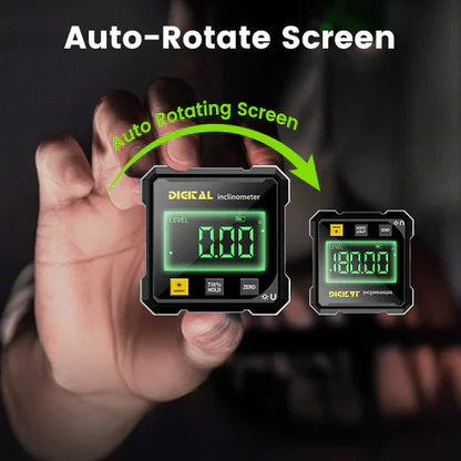 📐4-stranski magnetni digitalni kotomer z laserjem
