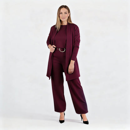 💝Long cardigan set, three-piece