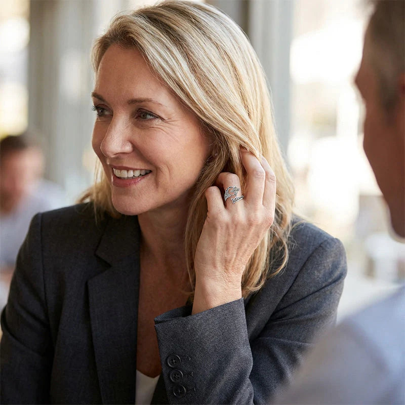 Prstan z odprtim keltskim motivom