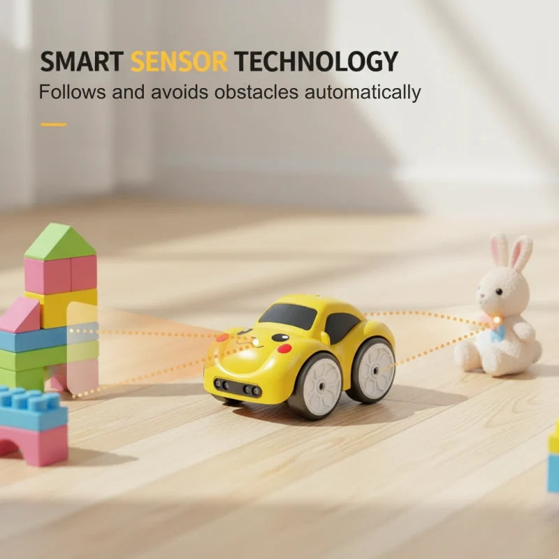 Pametni avtomobil na daljinsko upravljanje s senzorjem za otroke