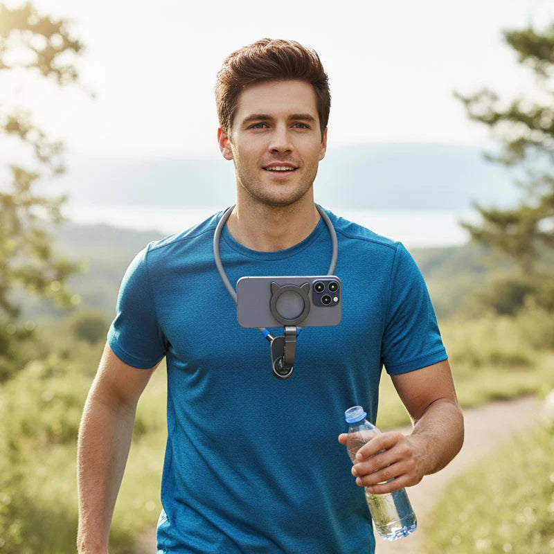 111☮🤲Magnetno držalo za telefon za okoli vratu s funkcijo prostoročnega telefoniranja