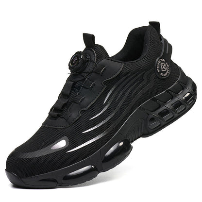 Moški lahki škornji z jekleno konico, ki so udobni, odporni proti prebadanju, brez oprijema in zasnovani tako za prosti čas kot za delo.