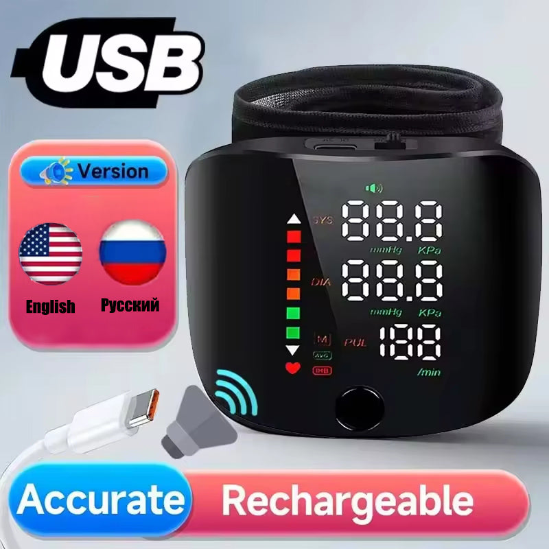 Elektronski merilnik krvnega tlaka na zapestju 🛡️