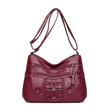 Torba čez telo iz opranega usnja 👜