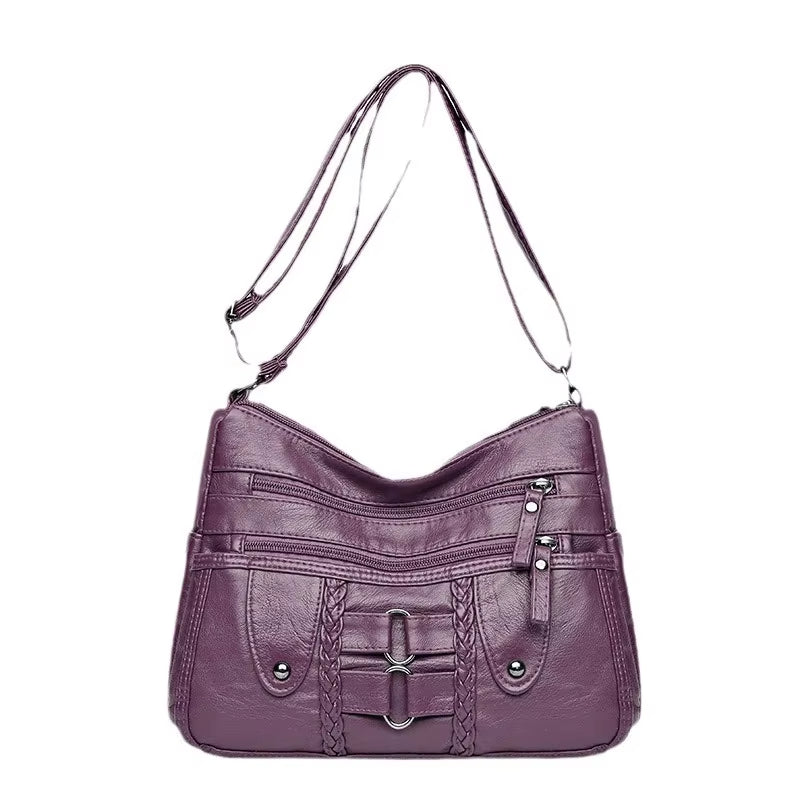 Torba čez telo iz opranega usnja 👜