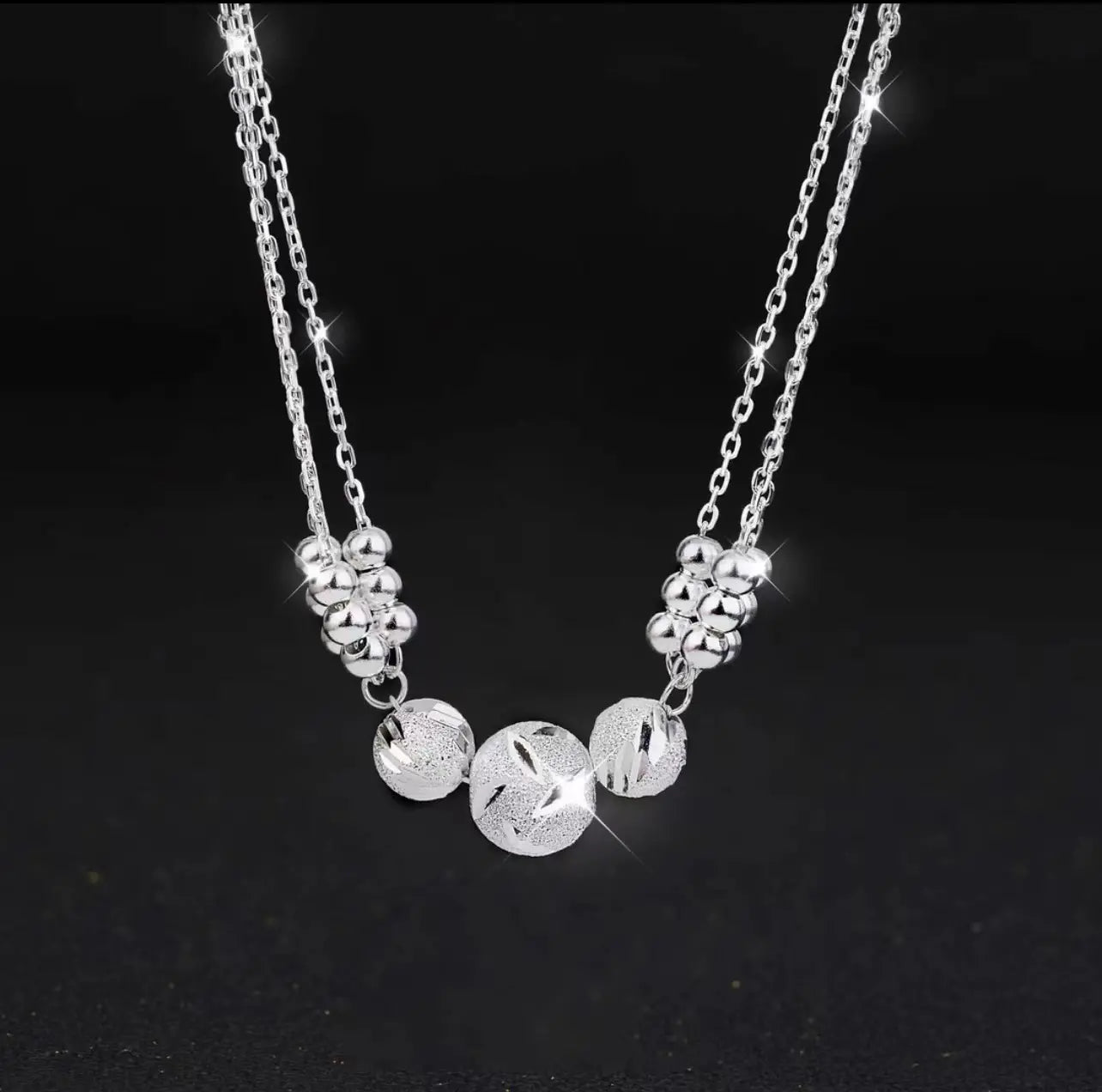 🎁🔥【Ogrlica + zapestnica】✨Komplet nakita iz srebrne ogrlice