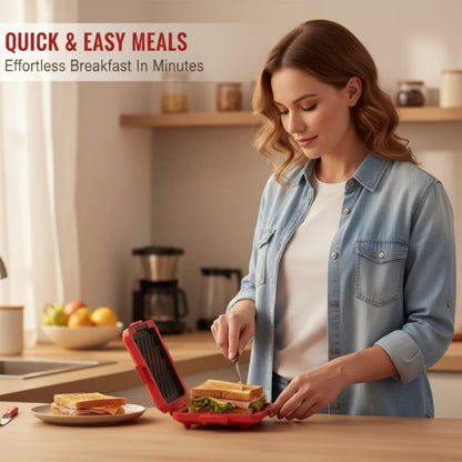 3-v-1 aparat za sendviče – primeren za mikrovalovno pečico, pečico in žar!