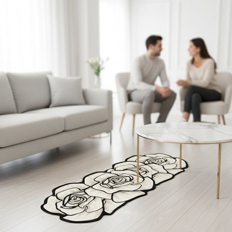 🔥40 % popusta, dokler so zaloge na voljo!🎉Hitrosušeča kopalniška preproga s cvetličnim vzorcem
