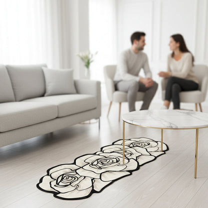 🔥40 % popusta, dokler so zaloge na voljo!🎉Hitrosušeča kopalniška preproga s cvetličnim vzorcem