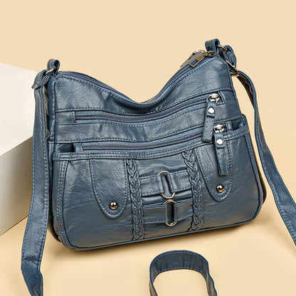 Torba čez telo iz opranega usnja 👜