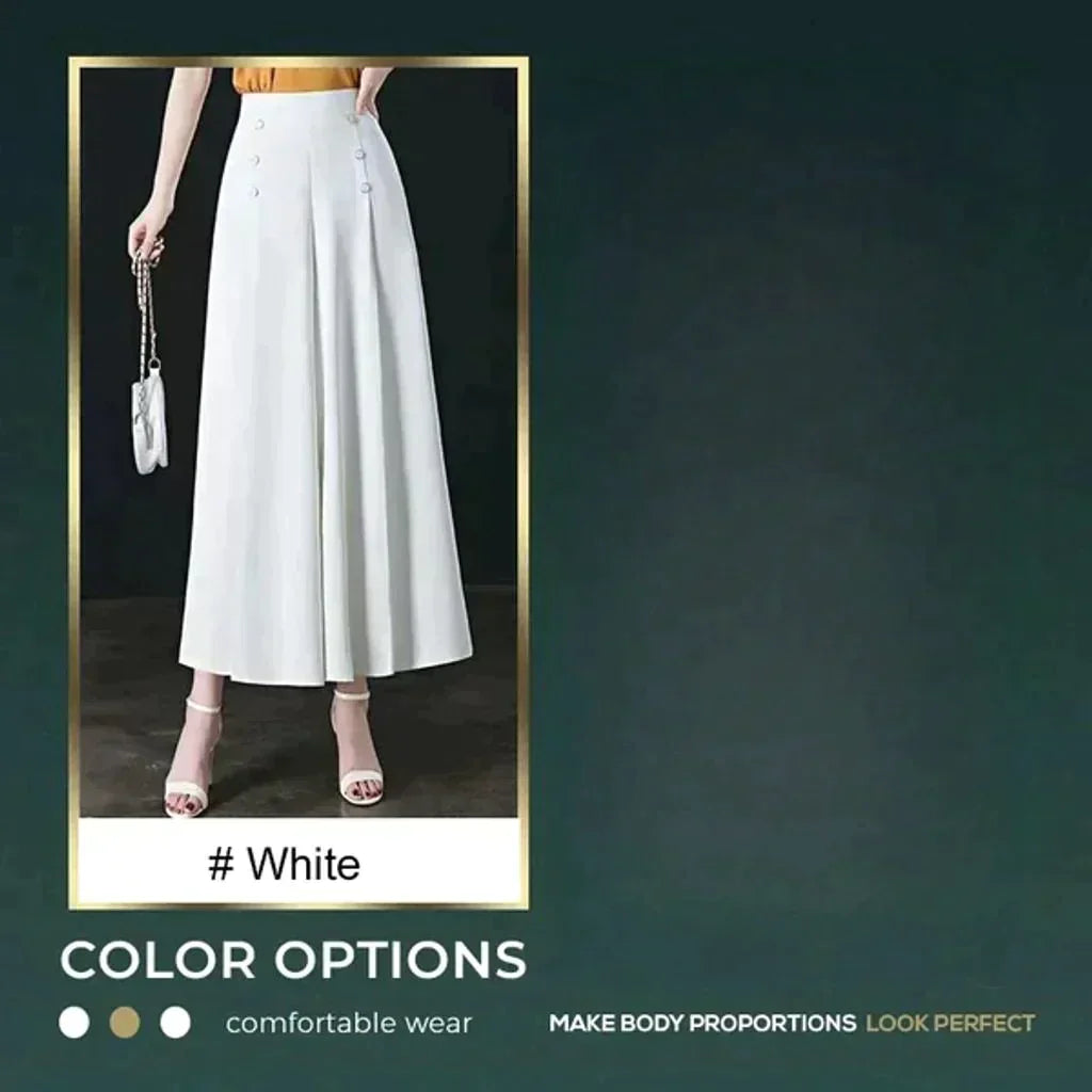 ✨Elegantne nagubane hlače s širokimi hlačnicami