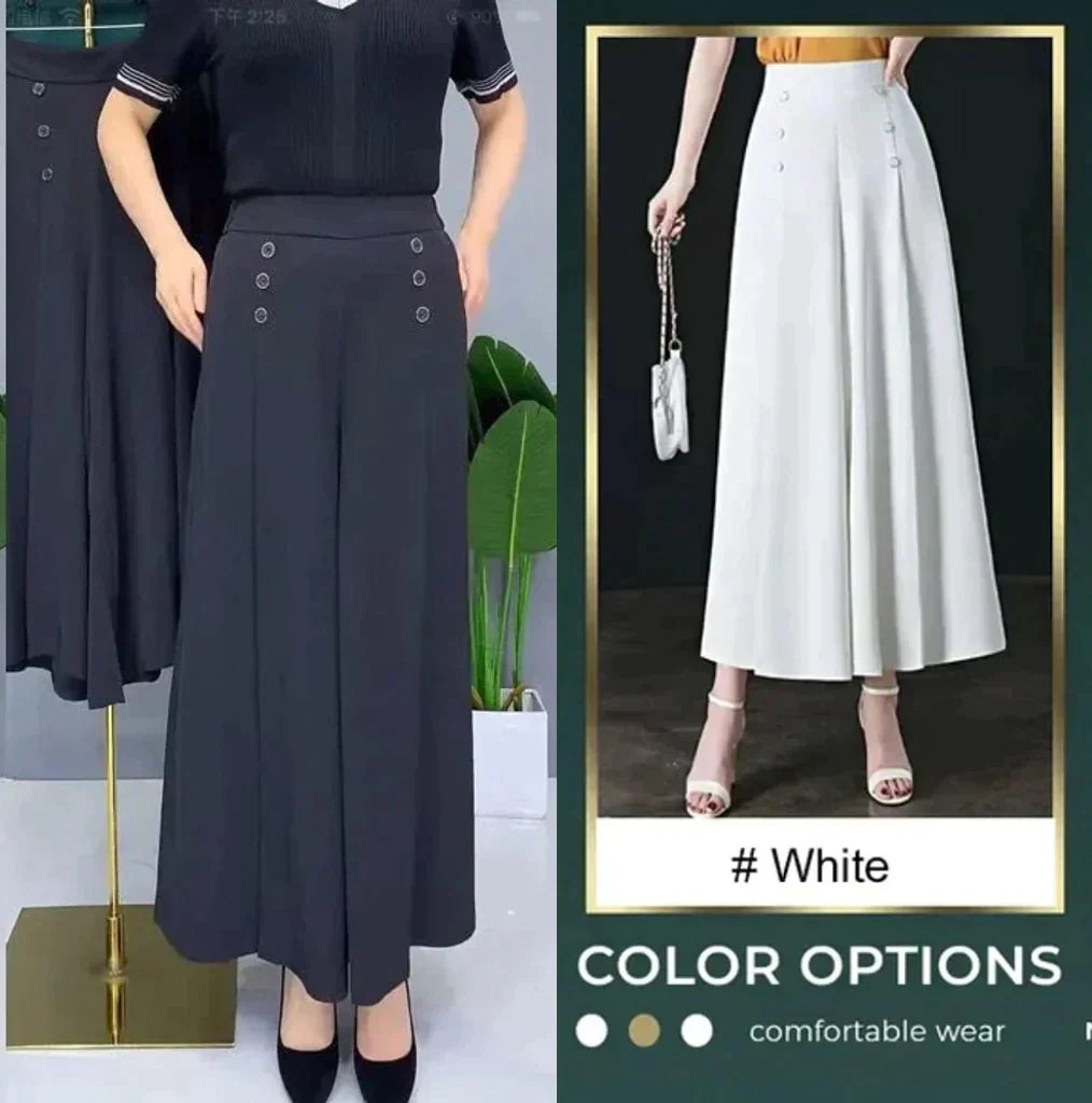 ✨Elegantne nagubane hlače s širokimi hlačnicami