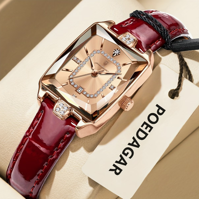 Ženska kremenčeva ura, elegantna in vsestranska, idealna za potovanja in posebne priložnosti, dobro izbrana