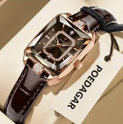 Ženska kremenčeva ura, elegantna in vsestranska, idealna za potovanja in posebne priložnosti, dobro izbrana