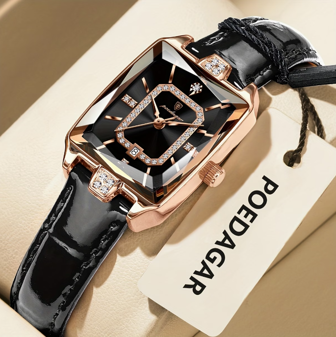 Ženska kremenčeva ura, elegantna in vsestranska, idealna za potovanja in posebne priložnosti, dobro izbrana