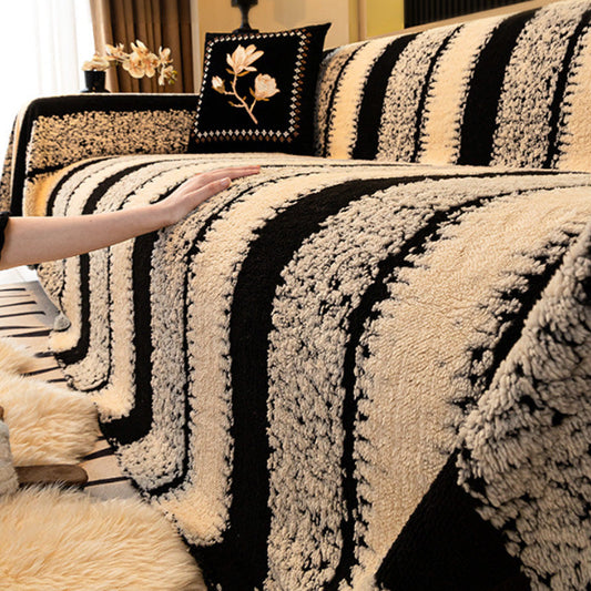 🔥 🔥Nedrseče blazine za kavč, primerne za vse leto, plišaste prevleke za kavč z razkošnim videzom.🧣